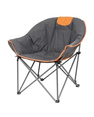 Sofa Chair, Oversize Padded Moon Leisure Portable Stable Comfortable Folding Chair for Camping, Hiking, Carry Bag