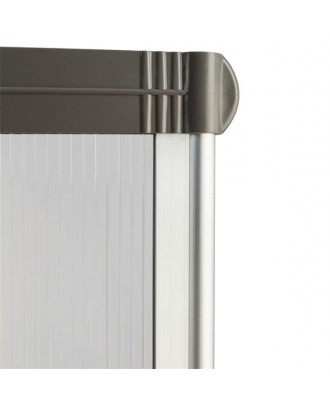 [US-W]HT-200 x 100 Household Application Door & Window Rain Cover Eaves Canopy Silver & Gray Bracket