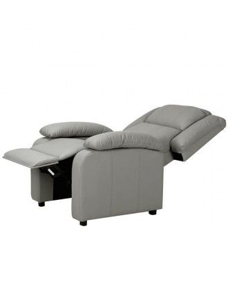 Single sofa PU leather gray