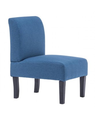 Armrest Fabric Single Leisure Chair Blue [68x50x80cm]