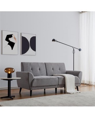 Modern ployester fabric sofa71"W Gray