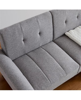Modern ployester fabric sofa71"W Gray