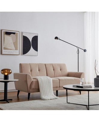 Modern ployester fabric sofa 71"W Beige