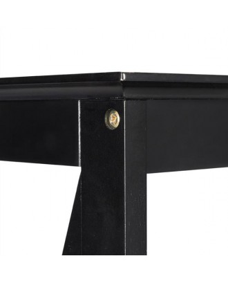 Side Cross Porch Table Black