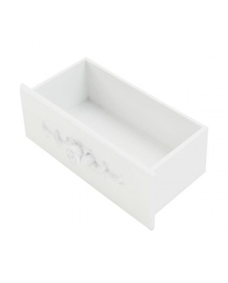 Single Mirror Jewelry Cabinet Dresser White