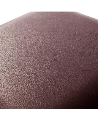 F-03L Practical PVC Leather Rectangle Shape Surface with Line Footstool Brown